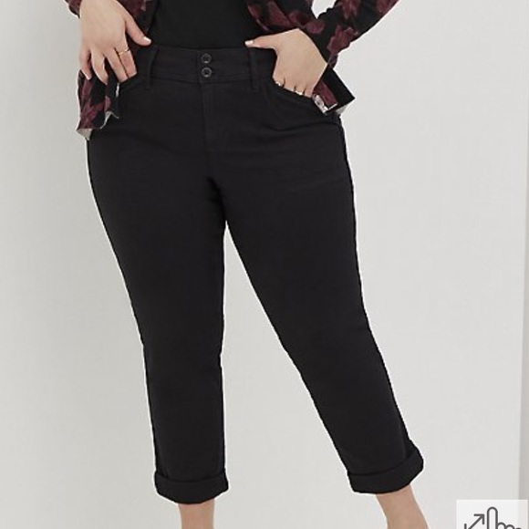 NWT Torrid CROP AVIATOR SKINNY STRETCH TWILL MID-RISE PANT - Picture 1 of 3